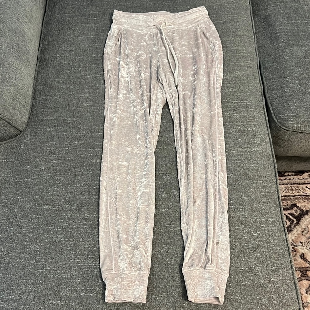 White Crushed Joggers Lululemon